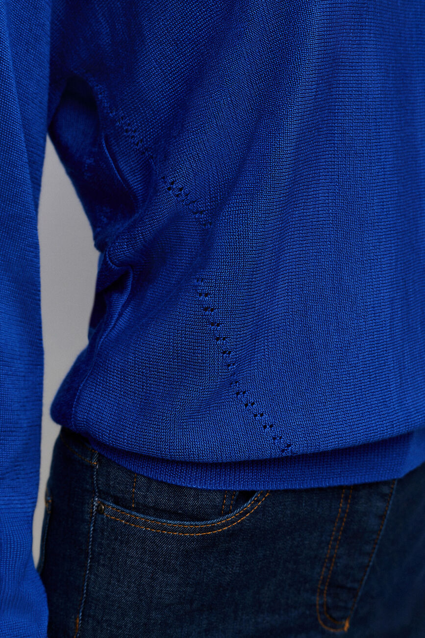 Pull Mcallista bleu electrique femme