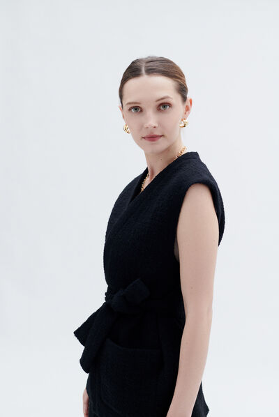 Giacca vani nero donna