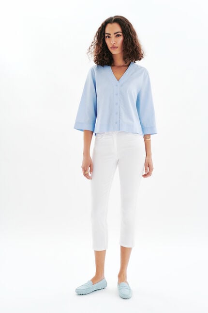 Camicia Calisa celeste donna