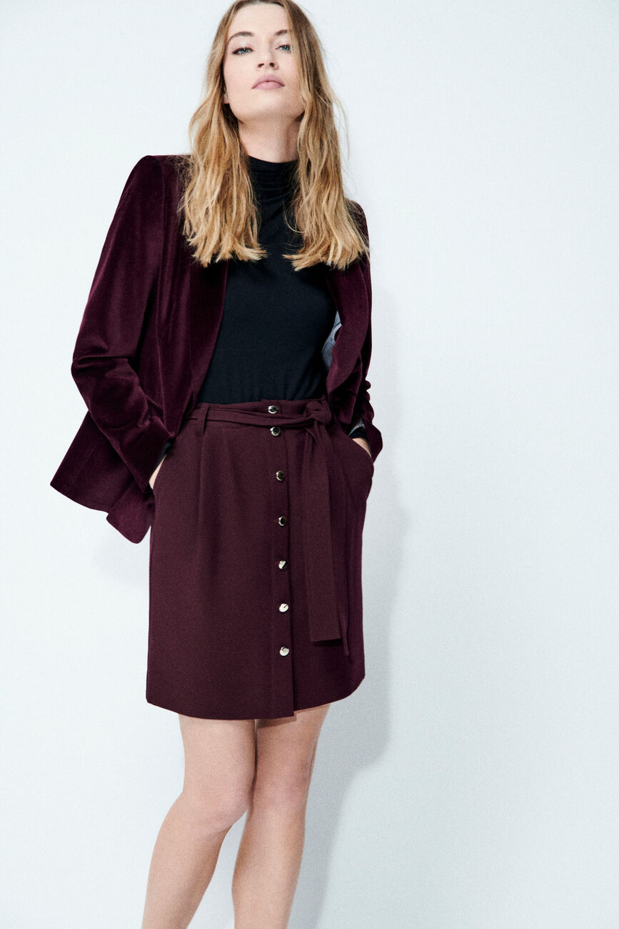 Jupe jema prune femme