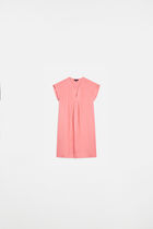 Mirabelle 100% linen dress bright pink woman