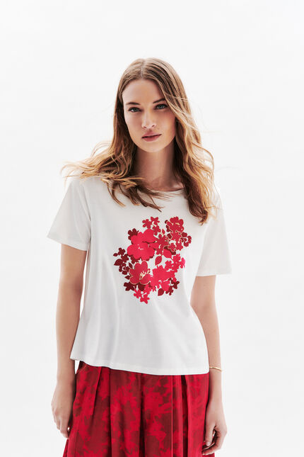 Camiseta Tdalia rosa fucsia mujer