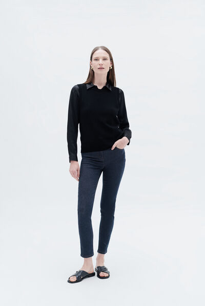 Pantalón Tom vaquero doble piedra mujer