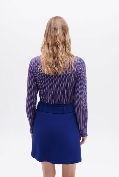 Jupe janyce2 bleu electrique femme