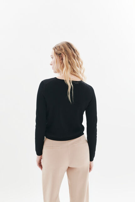 Gilet Mwindsor noir femme