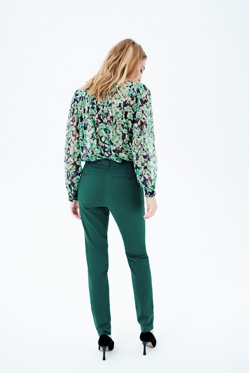 pantalon adelmo vert emeraude femme