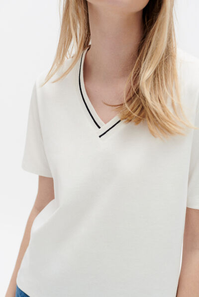 tshirt lou ecru femme