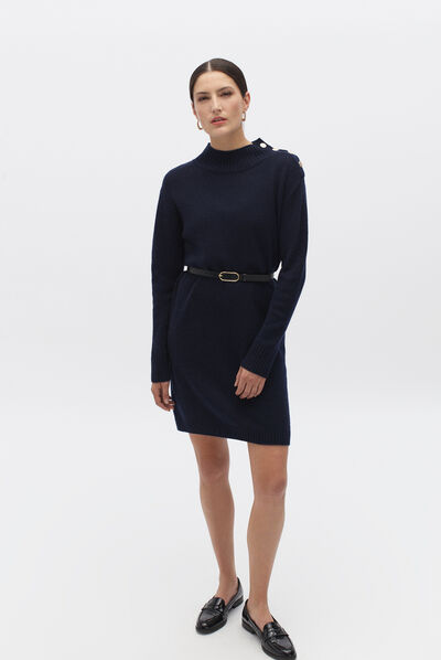 robe solveig bleu marine femme