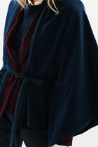 Albano poncho navy blue woman