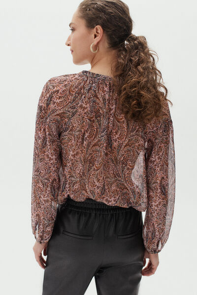 chemisier malo rose clair femme