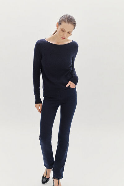 Broek Chicago marineblauw vrouw