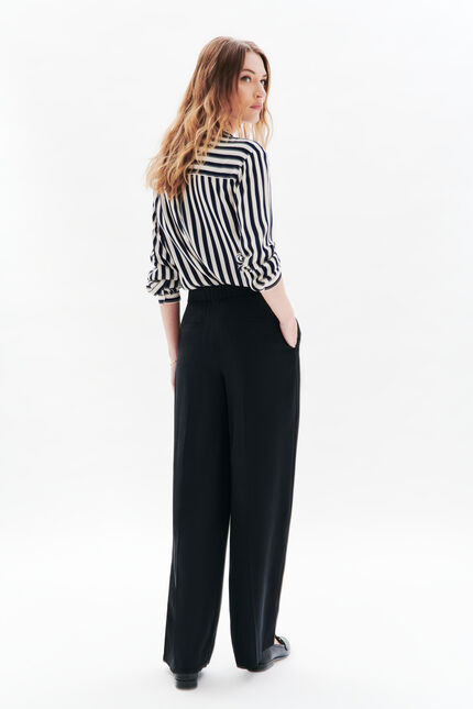 Pantalon palise noir femme