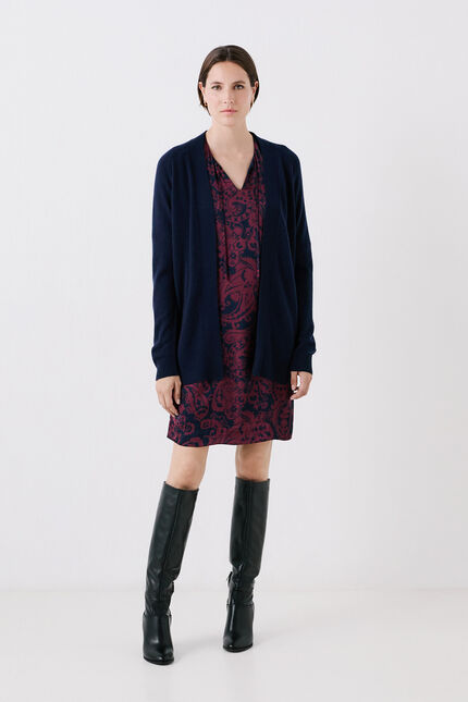 Gilet mgary bleu marine femme