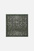 Beasty 100% silk scarf khaki green woman