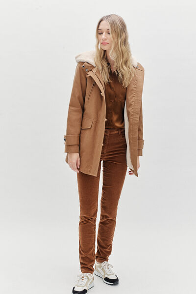 parka electra taupe femme