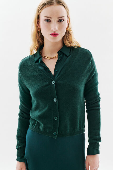 Gilet Mtheodore vert foncé femme