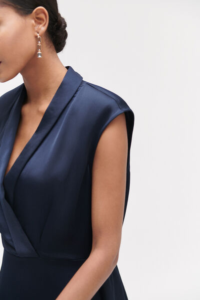 vestido georgia azul marino mujer