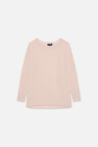 Mamelia Lurex sweater pastel pink woman