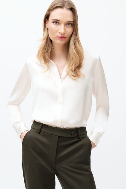 Pantalón Pilotiville verde oscuro mujer