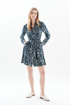 Roma dress navy blue woman