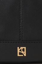 Naturel leather savana bum bag black woman