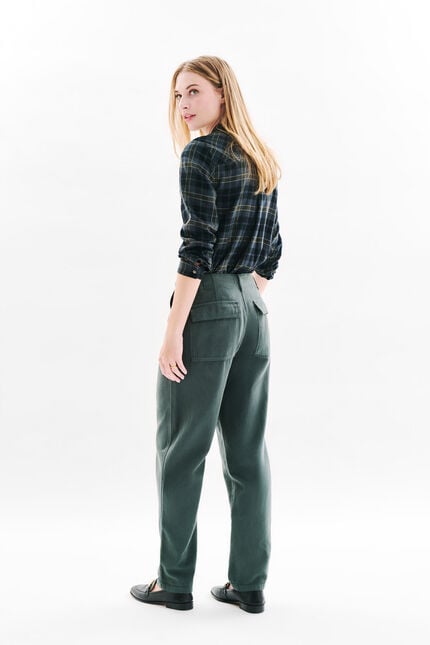 Pantalon Pargos vert kaki femme