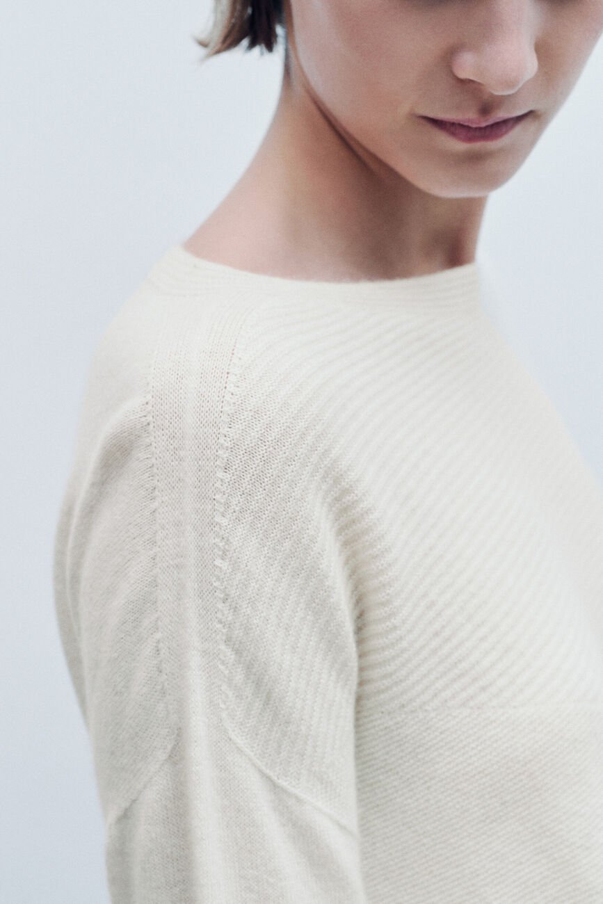 Pull Mlindsay made in Italy ivoire femme