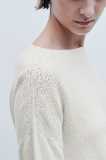 Pull Mlindsay made in Italy ivoire femme