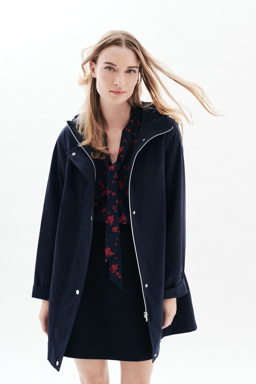 Gvenard Coat navy blue woman