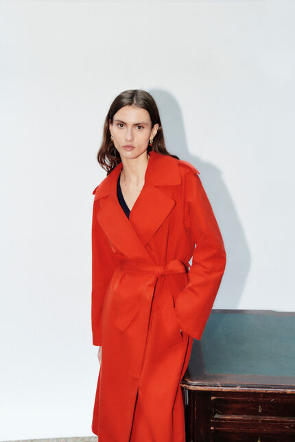 Trench gtramontane rouge femme