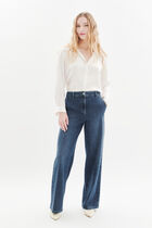 Pesuvio trousers stone denim woman