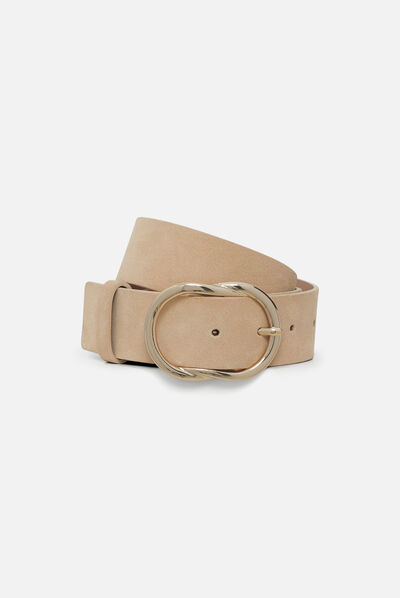 Ceinture bonnie beige femme