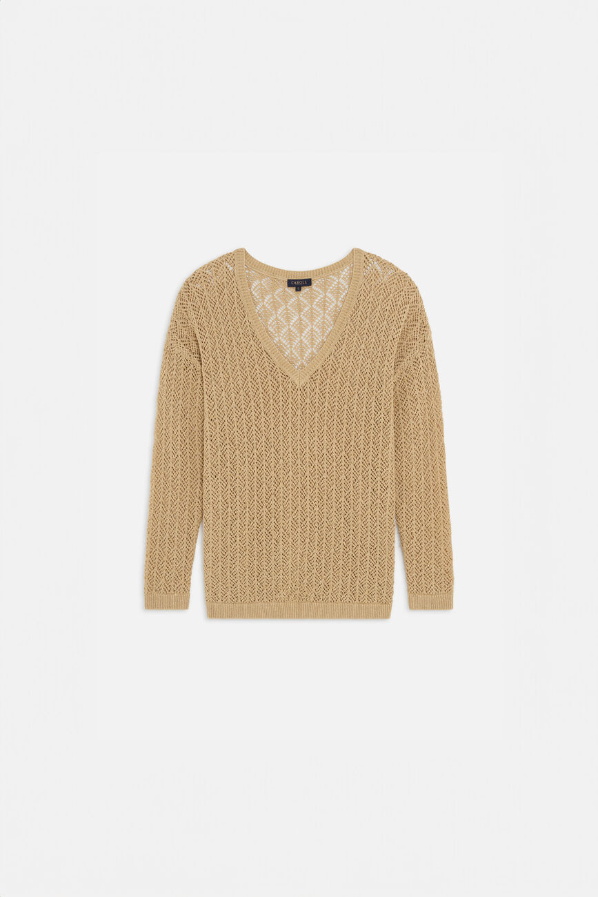 Pull menzo couleur or femme