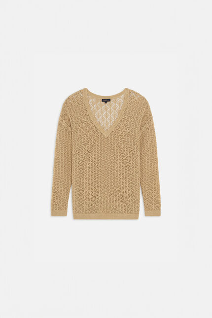 Pull menzo couleur or femme