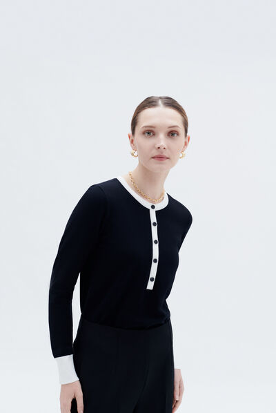 Pull milene noir femme