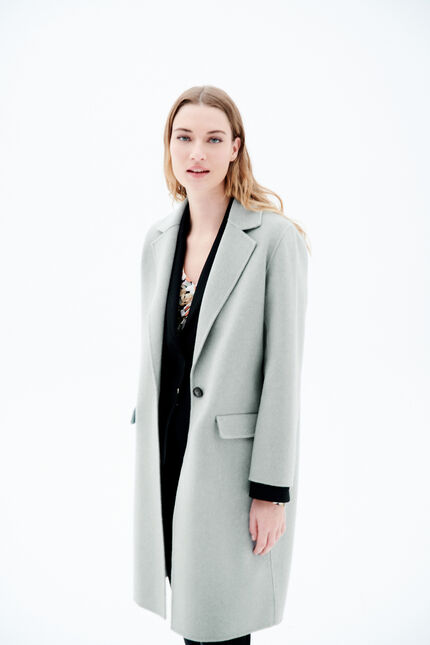 Manteau gaenore bleu pastel femme