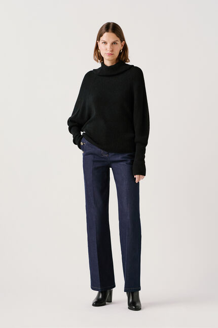 Maglione mwarren Made in Italy nero donna