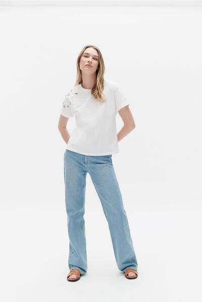 T-shirt tosca blanc femme