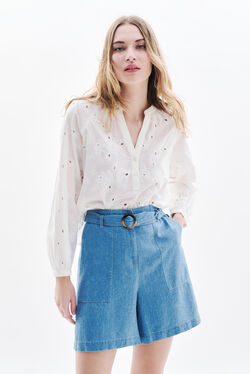 Blouse Clexie creme femme