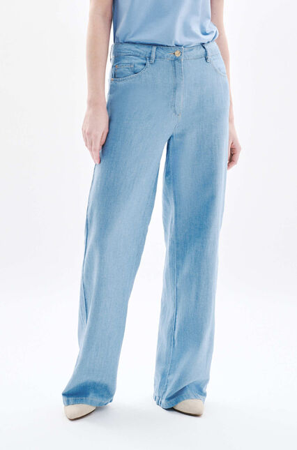 Pantalón plincoln azul cielo mujer