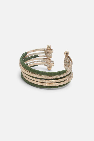 bracelet leora vert kaki femme