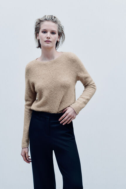 Pull Beverly made in Italy sable femme