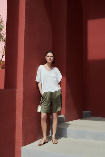 Blusa cselma marfim mulher