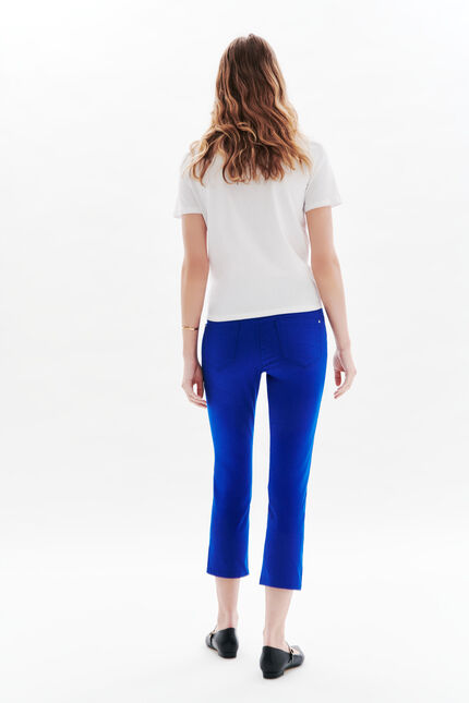 pantacourt mason bleu roi femme