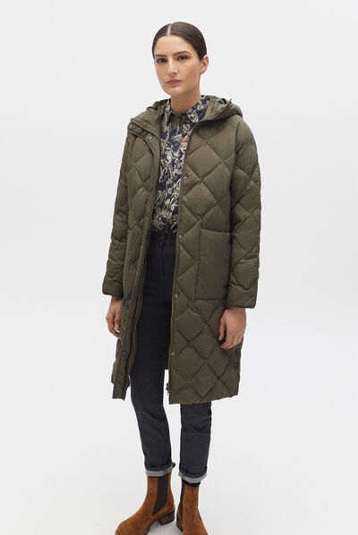 Piumino Alfred verde cachi donna