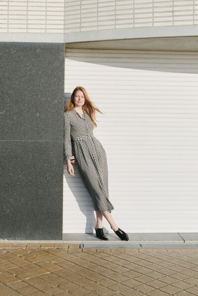 Vestido Rileste negro mujer