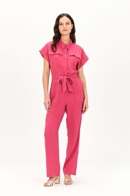 Combinaison carmen rouge fonce femme