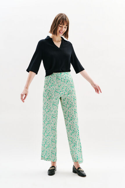 Pantalón Patoche verde esmeralda mujer