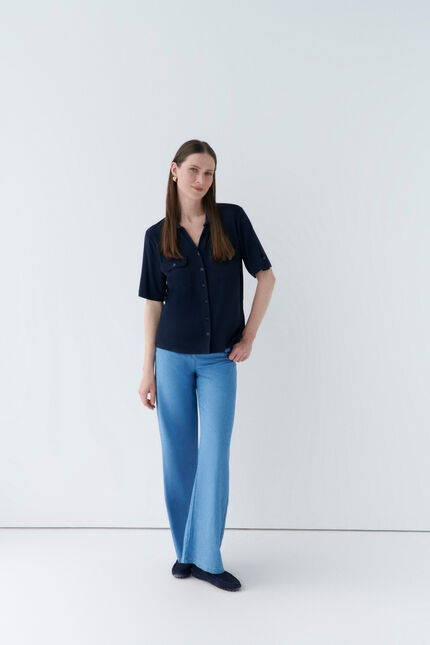 T-shirt testelo bleu marine femme