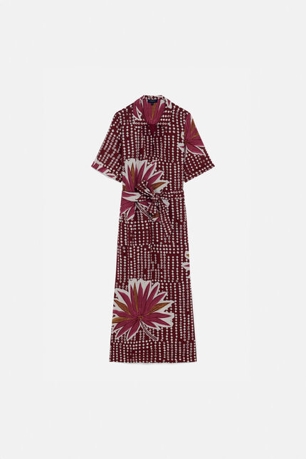 Robe relisa rouge fonce femme